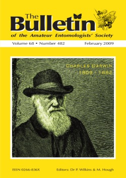 The cover of the February 2009 AES Bulletin showing a picture of Charles Darwin
