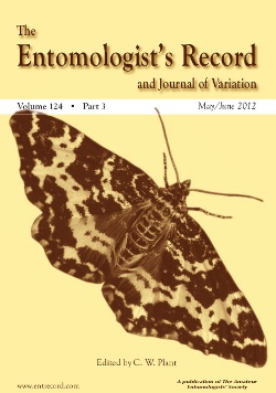 The cover of The Entomologist's Record and Journal of Variation.