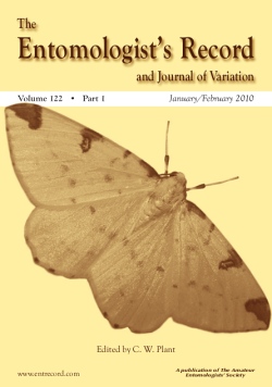 The cover of The Entomologist's Record and Journal of Variation - Jan/Feb 2010.